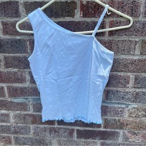 Asymmetrical Ruffle Tank Top